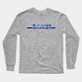 Gamer  blue Long Sleeve T-Shirt